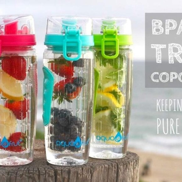 AquaFrut 32 Oz Fruit Infuser Water Bottle - Leak Proof BPA-Free Infusion Water B - Picture 5 of 8